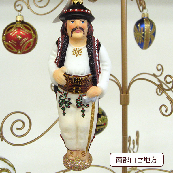 楽天市場】クリスマス ガラスのオーナメント ポーランド民族衣装