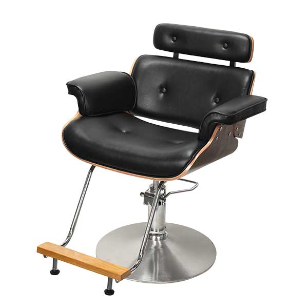 【大型商品】スタイリングチェア DS-02 ブラック(大型) ヘアカッティング サロンチェア 理髪店 椅子 サロンスタイリング 美容機器 デスクチェア オフィスチェア 椅子 チェア 会議室チェア 椅子 疲れない 便利 快適 回転 ひじ掛け テレワーク