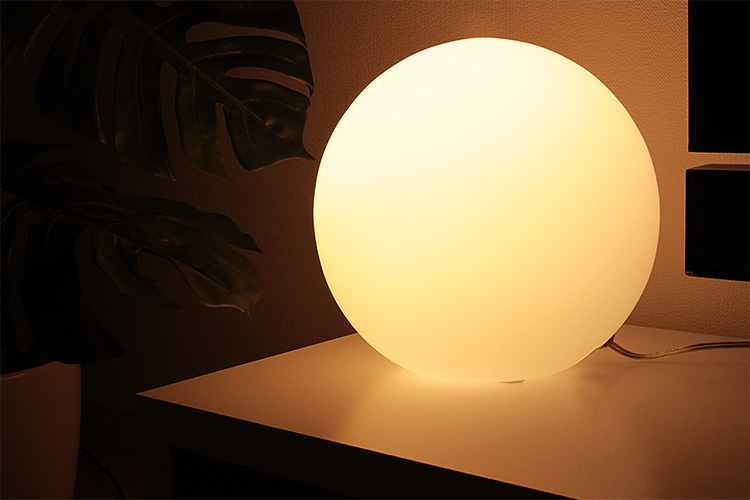 【楽天市場】間接照明 ボールランプ[BALL LAMP]25cm|LED リモコン フロアライト テーブルランプ 丸 調光 調色 寝室