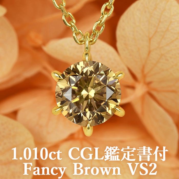 １‚03ct K18YG ブラウンダイヤモンド ネックレス ヘッド トップ GSTV K18YG ブラウンダイヤモンド ペンダントトップ BRD 約0.03ct