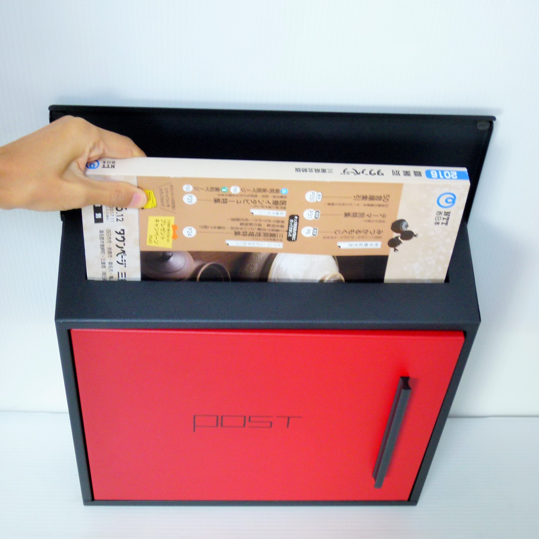 ポスト郵便受け郵便ポストスタンドレッド赤色ポストpm281s-1-pm203