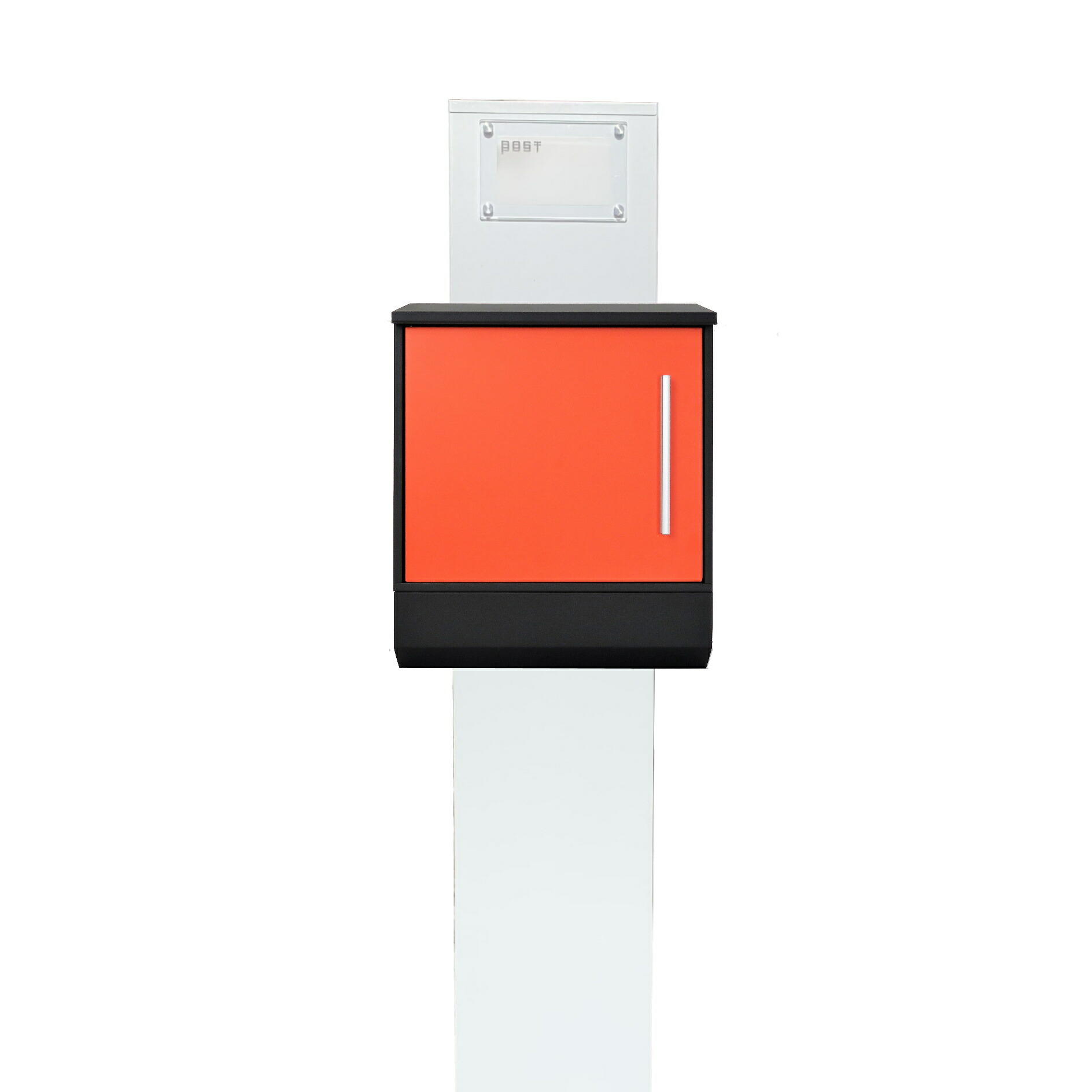 鍵付き 郵便受け スタンド型 郵便受け 郵便ポスト スタンド おしゃれ 郵便 郵便 オレンジ色ポストpm272s Pm375 美しい家 鍵付き ポスト 人気メールボックス