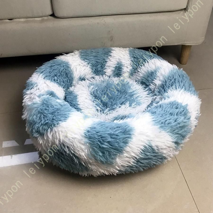犬 臥榻 冬 猫 べッド ラウンド型 丸型 愛玩動物臥榻 冬用 洗える 寒さ打つ手 通気性好いたらしい ふわふわ もこもこ 猫グッズ 犬グッズ 通年当て嵌める 犬 猫 座布団