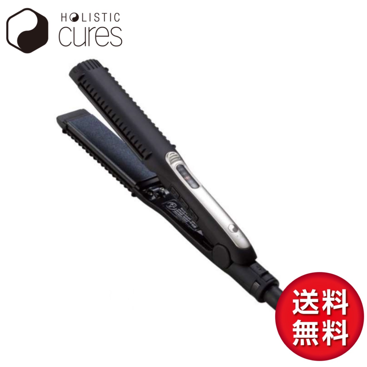 ホリスティックキュアーズ Holistic Cures Ccis G03b 直截鉄 ネグロ Holistic Cure ホリスティックキュア ヘヤアイロン アイロン 真直も ウエイヴも摺切るたび髪質添削 使うほどに 髪質矯正されたような麗しげ質感に キュアクリスタルプレート クチクラを傷めず 使うたび