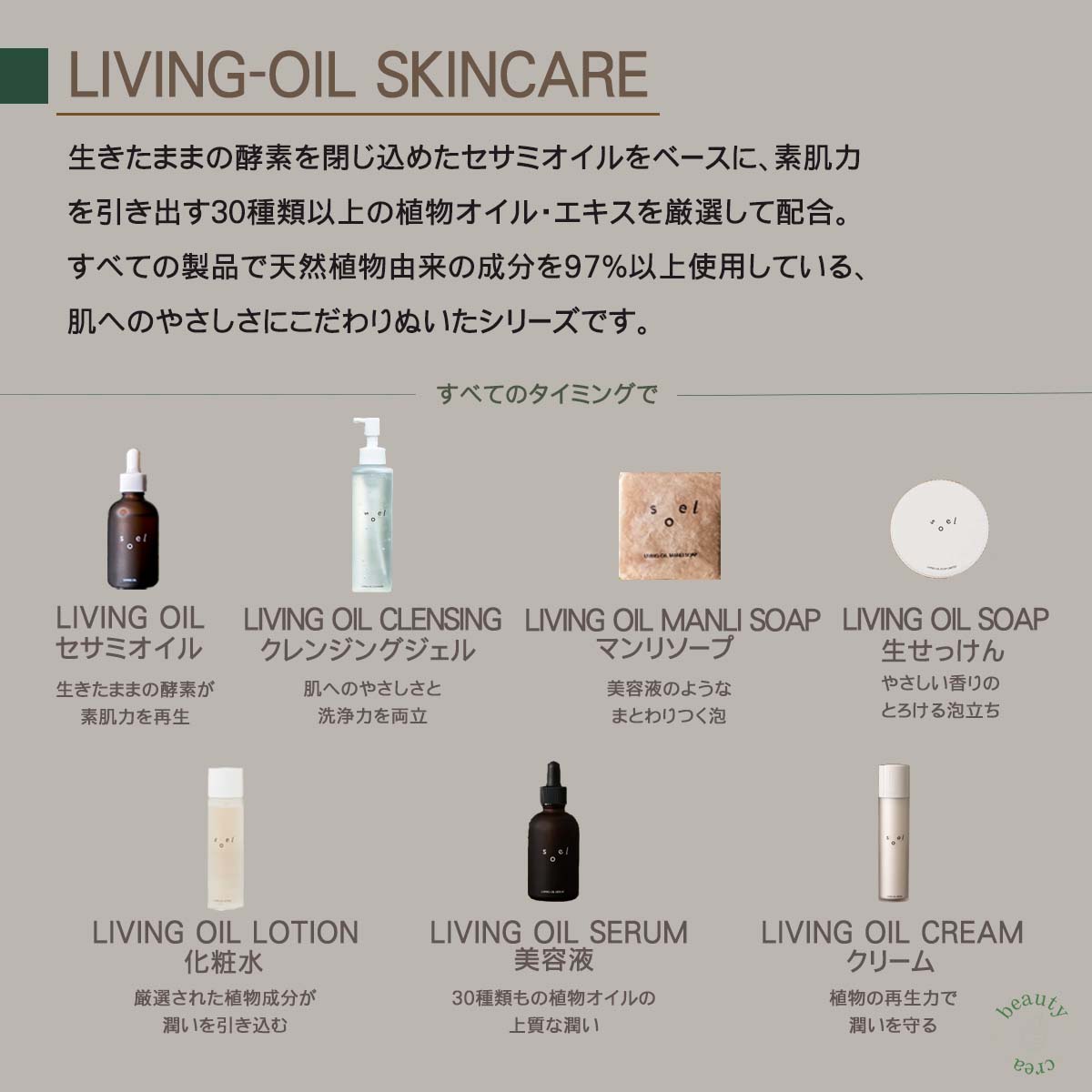 soel LIVING-OIL SOAP 100ml 生せっけん 洗顔 ソエル 洗顔石鹸 洗顔