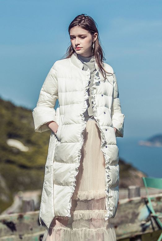 2020公式店舗 【楽天市場】3色展開 ウエストベルトつきダウンコート