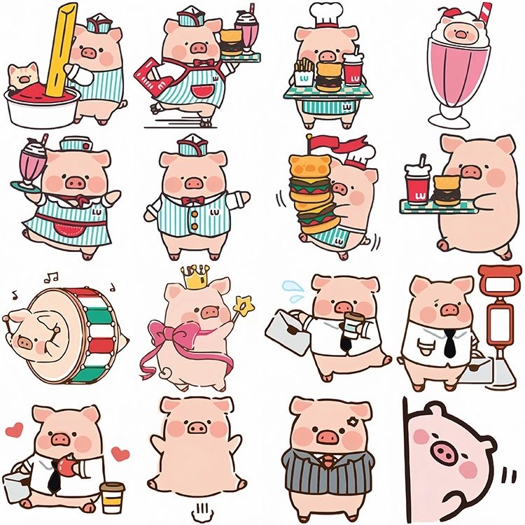 コラージュ/人物ステッカー/装飾ステッカー❤️まとめ売り 新品❗️人物柄特集B ファッション コラージュ ステッカーシール