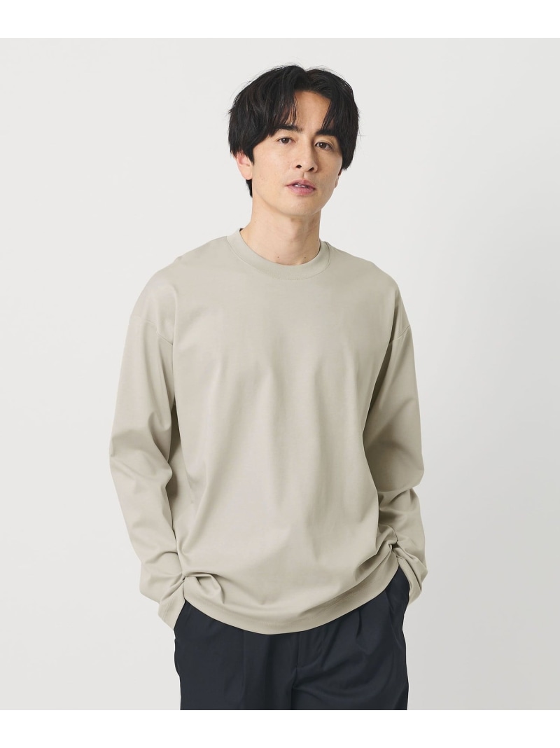 プラチナ ポンチ絵 労働者の一団のど首 カットソー 抗菌防臭 BEAUTY\u0026YOUTH UNITED ARROWS もの言う花＆若い衆 ユナイテッドアローズ トップス カットソー・ティーシャツ 白いこと 黒いこと 薄墨色【貨物輸送無料】[ Fashion] Tシャツ・カットソー-メンズファッション