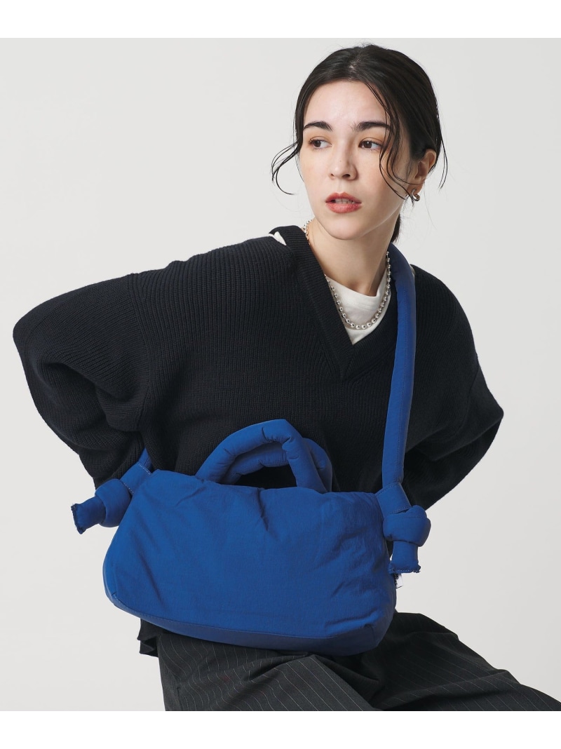 ＜OLEND＞ONA ミニ ソフト ショルダーバッグ BEAUTY&YOUTH UNITED ARROWS ビューティー＆ユース　ユナイテッドアローズ バッグ ショルダーバッグ ホワイト グレー【送料無料】[ Fashion]
