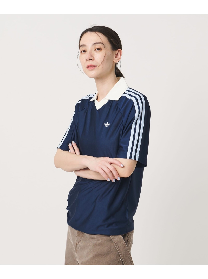 【別注】＜adidas Originals＞蹴球 プルオーバー トップス BEAUTY\u0026YOUTH UNITED ARROWS もの言う花＆青少年 ユナイテッドアローズ トップス カットソー・プルオーバー 米国海軍 薄墨色【貨物輸送無料】[ Fashion]