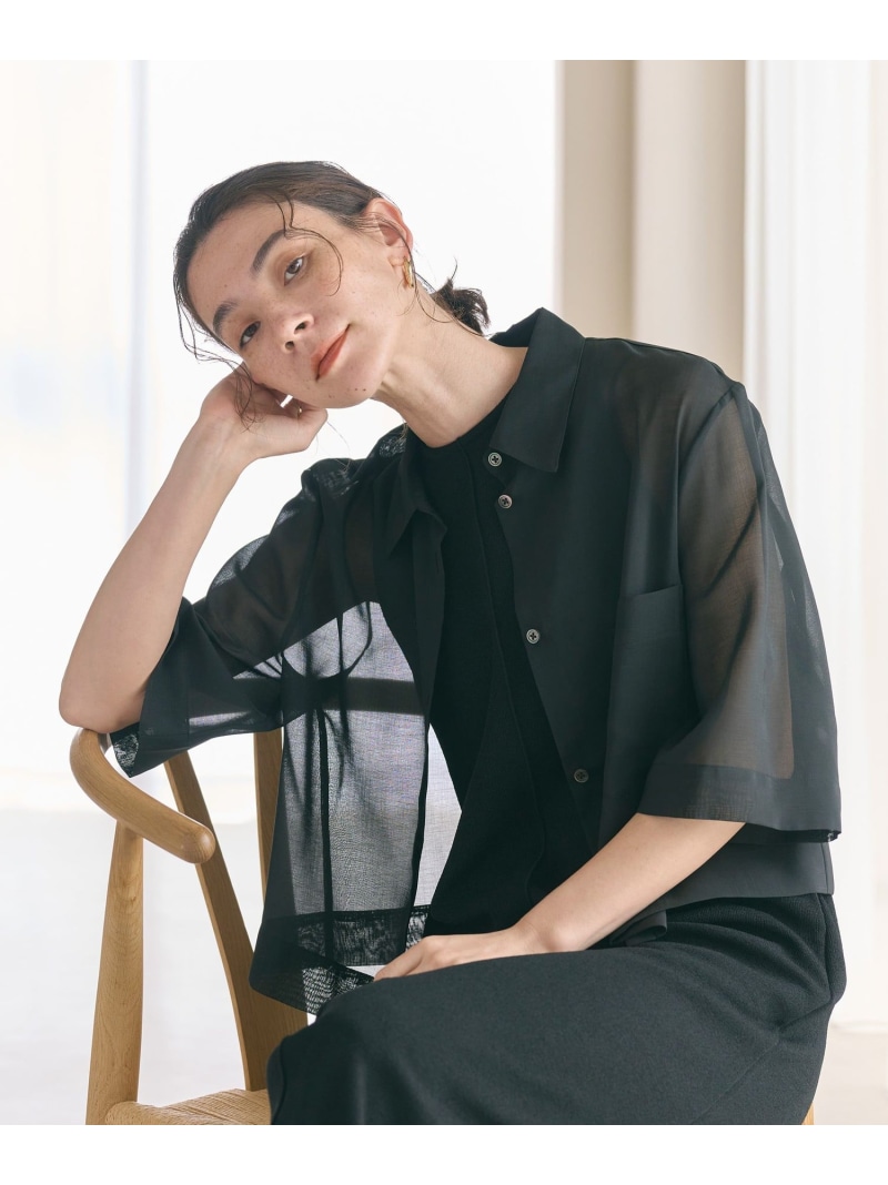 ポリエステル オーガンディー プルオーバー ウォッシャブル BEAUTY\u0026YOUTH UNITED ARROWS もの言う花＆若い衆 ユナイテッドアローズ トップス プルオーバー・トップ 黒いこと ベージュ サクラ色 赤銅色【貨物輸送無料】[ Fashion]