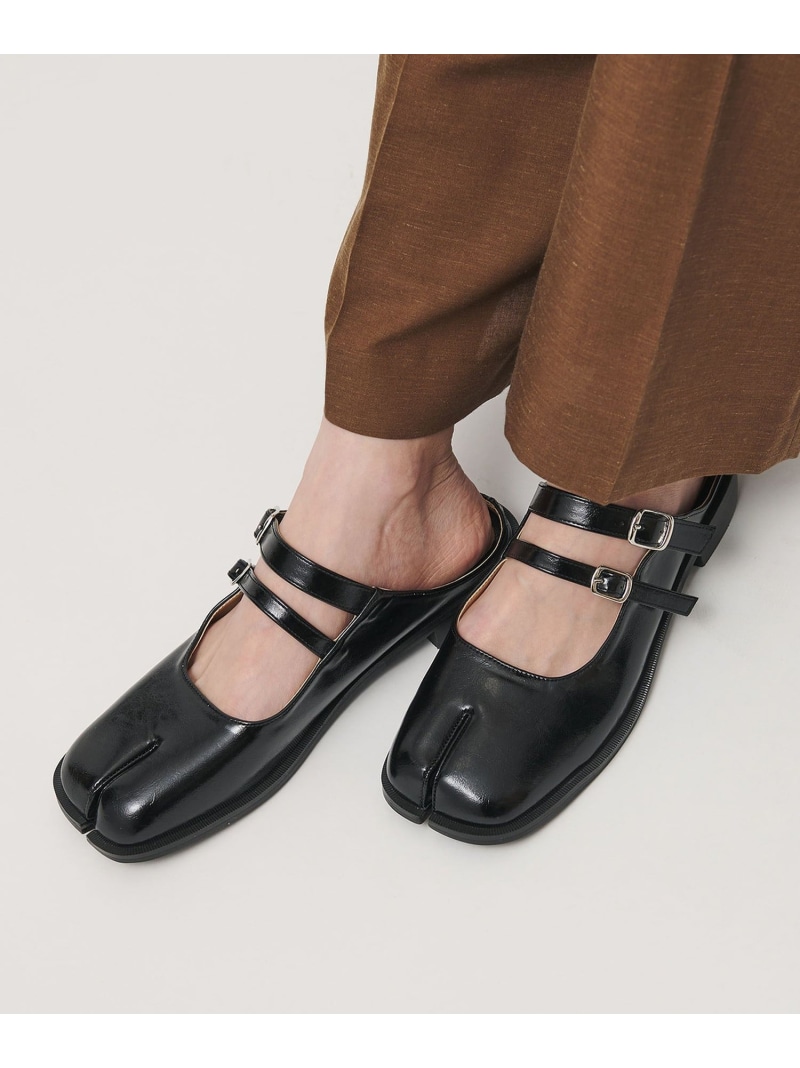 ＜PAES＞ダブルバックル ミュール/黒いこと BEAUTY\u0026YOUTH UNITED ARROWS もの言う花＆若い者 ユナイテッドアローズ シューズ・靴 サンダル 黒いこと【貨物輸送無料】[ Fashion]