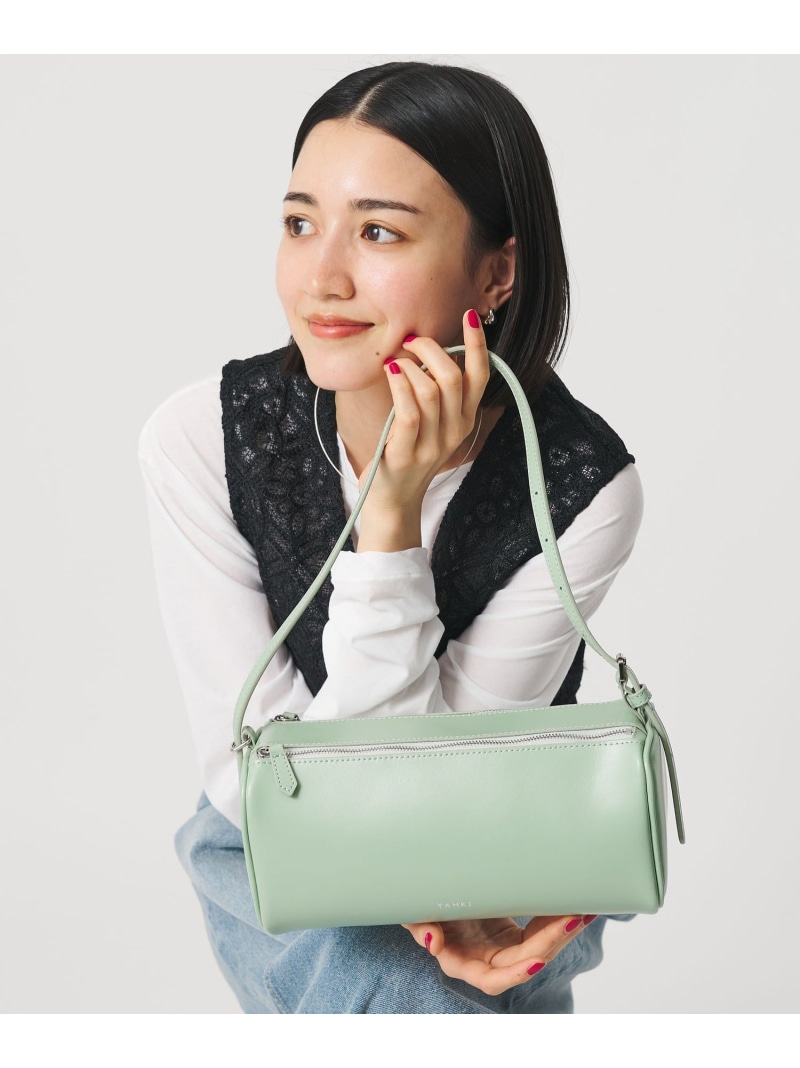 ＜YAHKI＞スクエア ダブルジップ ショルダーバッグ BEAUTY&YOUTH UNITED ARROWS ビューティー＆ユース　ユナイテッドアローズ バッグ ショルダーバッグ ブラック【送料無料】[ Fashion]