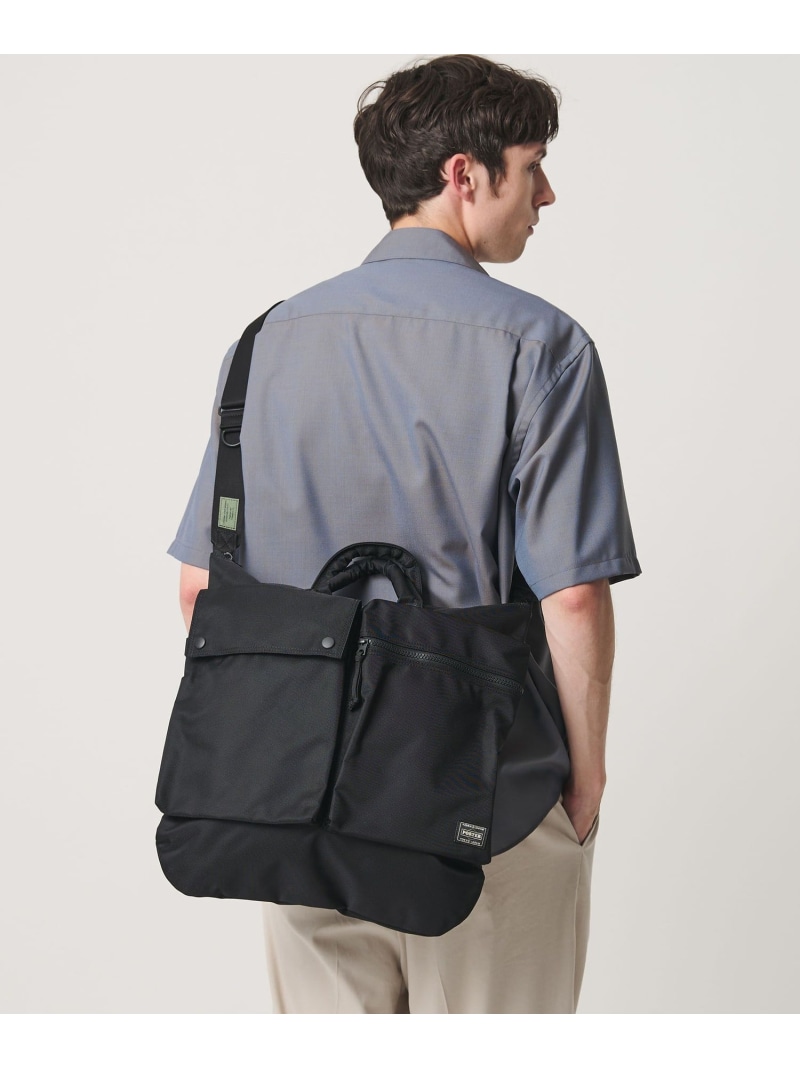 ＜PORTER＞ユニット ヘルメットバッグ BEAUTY&YOUTH UNITED ARROWS ビューティー＆ユース　ユナイテッドアローズ バッグ ショルダーバッグ ブラック【送料無料】[ Fashion]