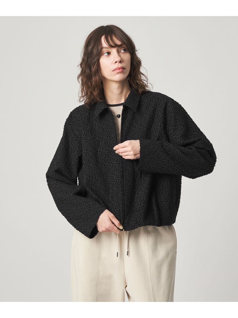 【SALE／40%OFF】＜Steven Alan＞ジャガード ブルゾン Steven Alan ビューティー＆ユース　ユナイテッドアローズ ジャケット・アウター その他のジャケット・アウター ブラック ホワイト【RBA_E】【送料無料】[ Fashion]｜BEAUTY＆YOUTH UNITED ARROWS