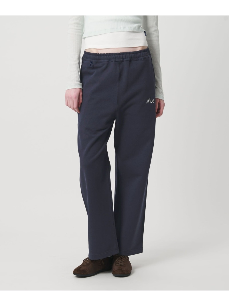 【SALE／30%OFF】＜NICE WEATHER＞ウィメンズ ロゴ スウェットパンツ NICE WEATHER ビューティー＆ユース　ユナイテッドアローズ パンツ ジャージ・スウェットパンツ ネイビー ピンク グレー【RBA_E】【送料無料】[ Fashion]｜BEAUTY＆YOUTH UNITED ARROWS