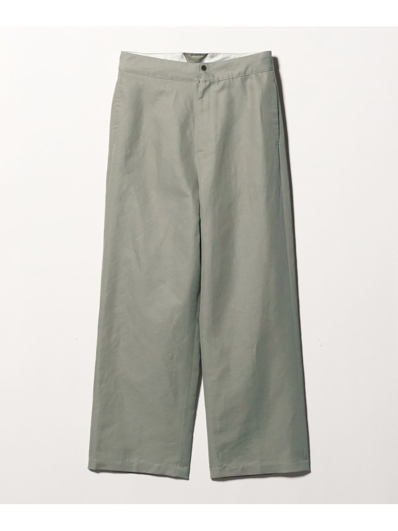 【SALE／30%OFF】＜Steven Alan＞バックシンチ ワイドストレート パンツ Steven Alan ビューティー＆ユース　ユナイテッドアローズ パンツ その他のパンツ ブラック グリーン【RBA_E】【送料無料】[ Fashion]｜BEAUTY＆YOUTH UNITED ARROWS