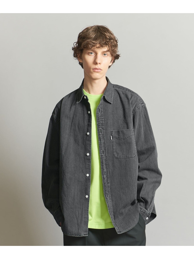 【SALE／40%OFF】＜CGS.＞オーガニック コットン デニム A.N レギュラーカラー シャツ California General Store ビューティー＆ユース　ユナイテッドアローズ トップス シャツ・ブラウス グレー【RBA_E】【送料無料】[ Fashion]｜BEAUTY＆YOUTH UNITED ARROWS