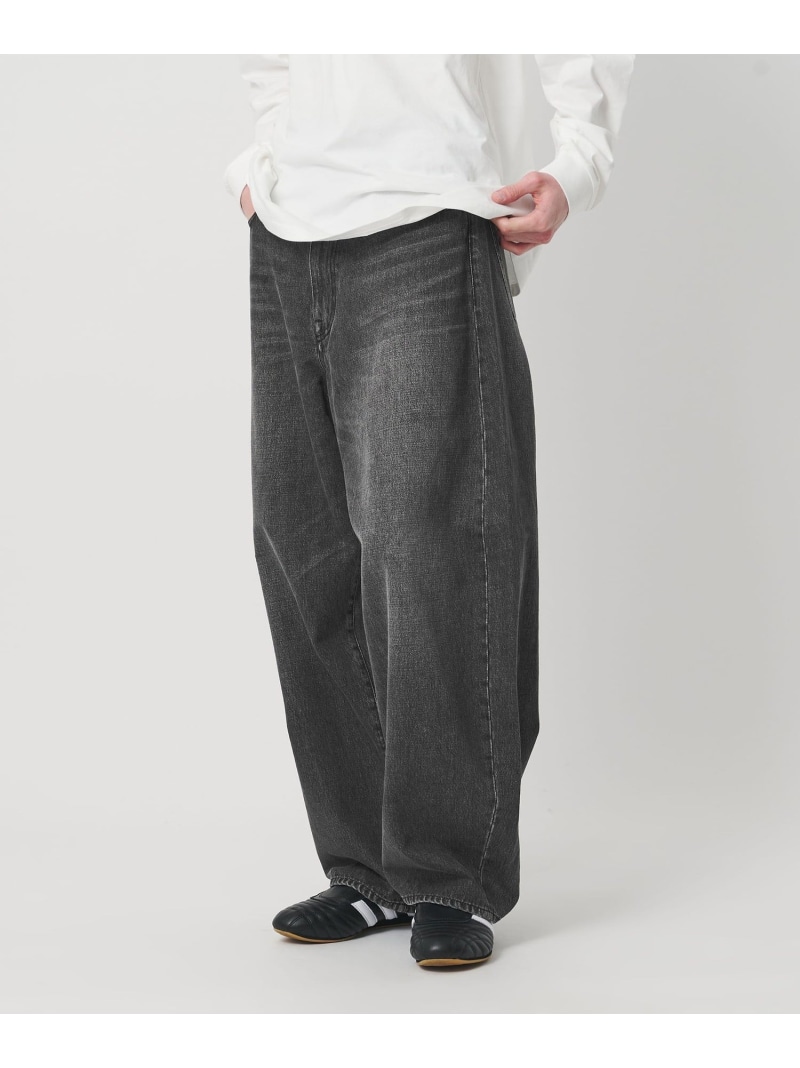 【SALE／40%OFF】＜NICE WEATHER＞バルーン デニムパンツ NICE WEATHER ビューティー＆ユース　ユナイテッドアローズ パンツ ジーンズ・デニムパンツ ブラック ネイビー【RBA_E】【送料無料】[ Fashion]｜BEAUTY＆YOUTH UNITED ARROWS