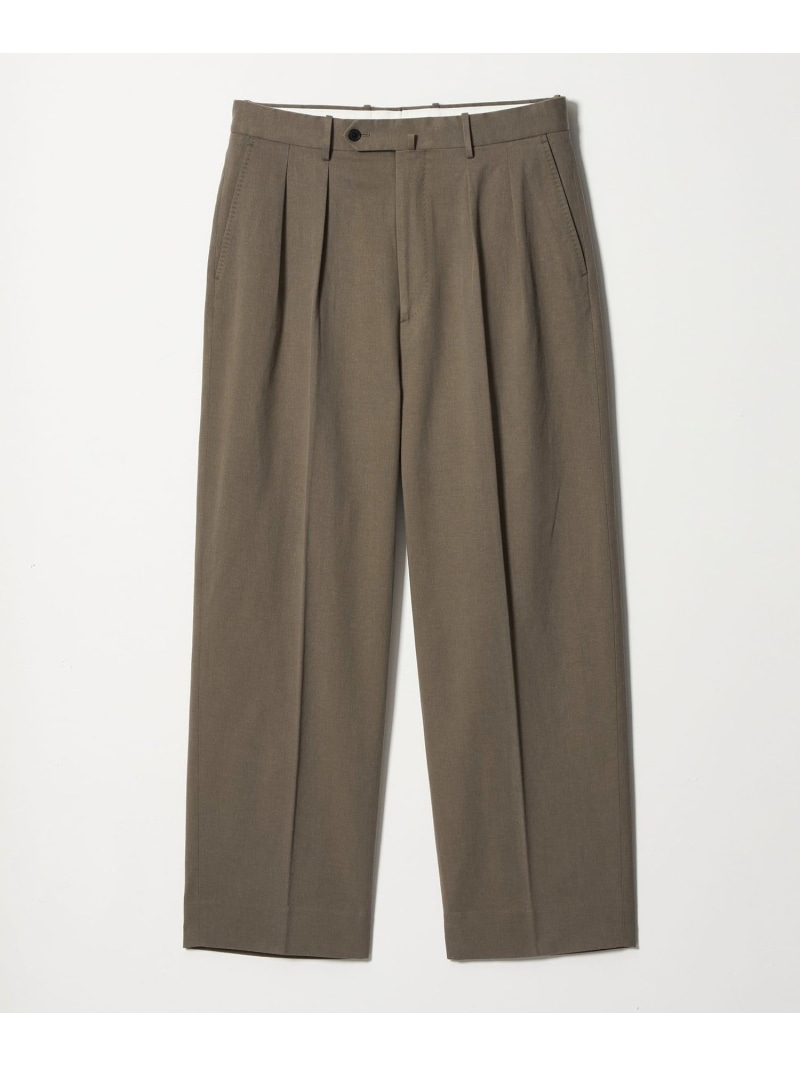 ＜Steven Alan＞ グレース ツイル イン ツープリーツ ドレス トラウザーズII Steven Alan ビューティー＆ユース　ユナイテッドアローズ パンツ チノパンツ グレー ホワイト【送料無料】[ Fashion]
