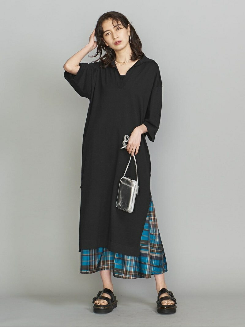 レディースファッション ワンピース ブラック ニットワンピース ワンピース ユナイテッドアローズ ビューティ ユース Arrows United Youth Beauty ウォッシャブル スキッパーカラーワンピース By ホワイト Fashion イエロー 送料無料 Rakuten 高級感 F84 Sk