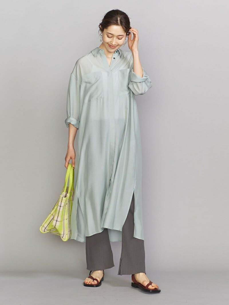 レディースファッション ワンピース Beauty シアースリットシャツワンピース By Youth Fashion グレー 送料無料 Rakuten ホワイト グリーン シャツワンピース ワンピース ユナイテッドアローズ ビューティ ユース Arrows United New限定品 Blog