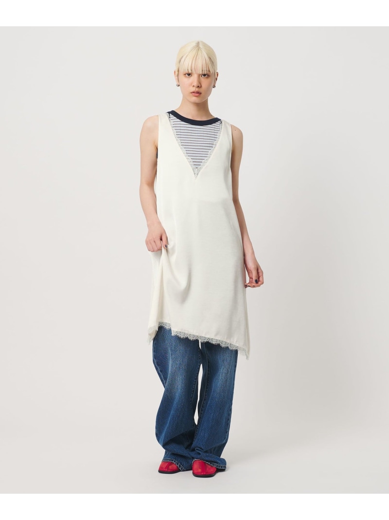 スピード競技 ノースリーブ ミニ衣装 ウォッシャブル BEAUTY\u0026YOUTH UNITED ARROWS もの言う花＆青少年 ユナイテッドアローズ 衣装・御召しもの 衣装 黒いこと 白いこと【貨物輸送無料】[ Fashion]