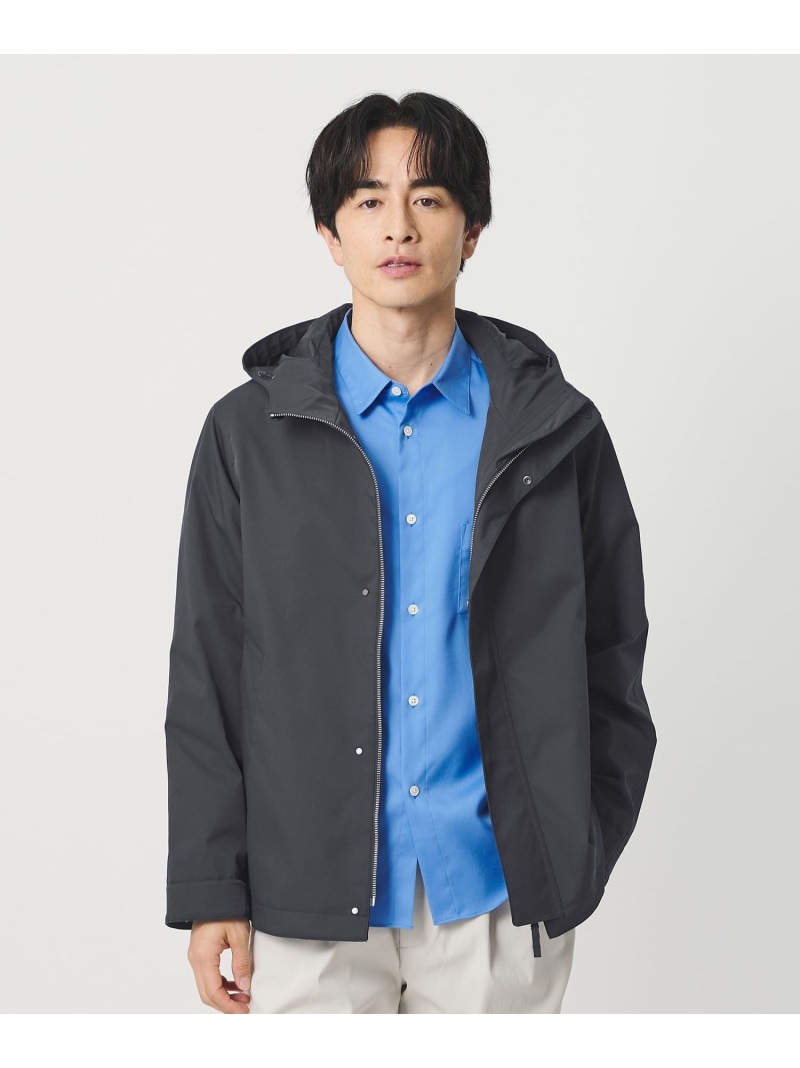 W/R POLY フーディ ブルゾン BEAUTY&YOUTH UNITED ARROWS ビューティー＆ユース　ユナイテッドアローズ ジャケット・アウター その他のジャケット・アウター ネイビー ベージュ【送料無料】[ Fashion]