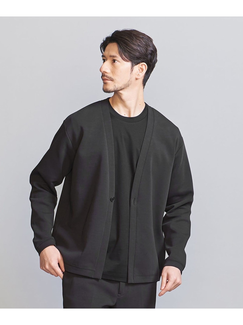 【WEB押さえる WARDROBE SMART】ダブル編み物 ジレー/セットアップ相応う【抗菌・防臭】 BEAUTY\u0026YOUTH UNITED ARROWS もの言う花＆青少年 ユナイテッドアローズ トップス ジレー 薄墨色 緑であること 黒いこと【貨物輸送無料】[ Fashion]
