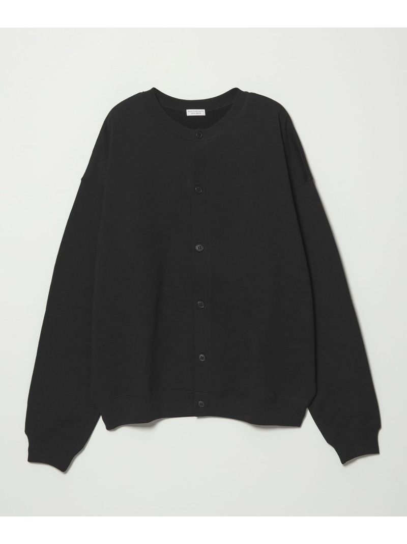 【WEB限定】クルーネック スウェット カーディガン BEAUTY&YOUTH UNITED ARROWS ビューティー＆ユース　ユナイテッドアローズ トップス カーディガン レッド ブラック【送料無料】[ Fashion]