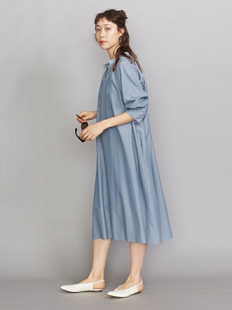 高い品質 Sale 50 Off By ギャザースモックワンピース Beauty Youth United Arrows ビューティ ユース ユナイテッドアローズ ワンピース ロングワンピース マキシワンピース ブルー ホワイト Rba E 送料無料 Rakuten Fashion 日本最大級 Fiker Org