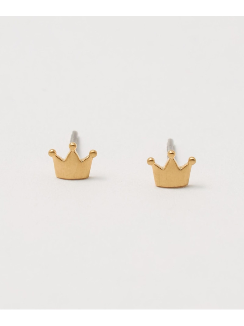 ＜BAQLESS＞AMITY クラウン ピアス BEAUTY&YOUTH UNITED ARROWS ビューティー＆ユース　ユナイテッドアローズ アクセサリー・腕時計 ピアス ゴールド【送料無料】[ Fashion]｜BEAUTY＆YOUTH UNITED ARROWS
