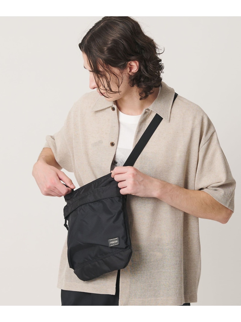 ＜PORTER＞フォース ショルダー バッグ BEAUTY&YOUTH UNITED ARROWS ビューティー＆ユース　ユナイテッドアローズ バッグ ショルダーバッグ ブラック【送料無料】[ Fashion]｜BEAUTY＆YOUTH UNITED ARROWS