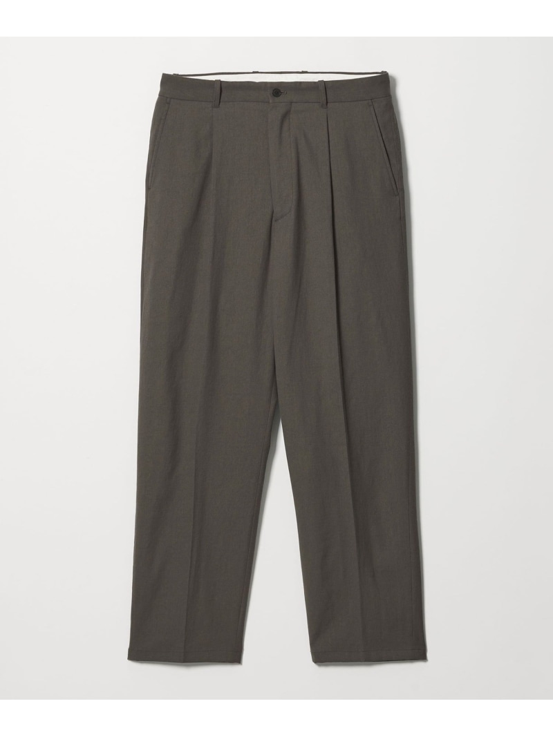 ＜Steven Alan＞ TCL オックスフォード アウト ワンプリーツ スラックス Steven Alan ビューティー＆ユース　ユナイテッドアローズ パンツ スラックス・ドレスパンツ ホワイト ブラック グレー ベージュ【送料無料】[ Fashion]