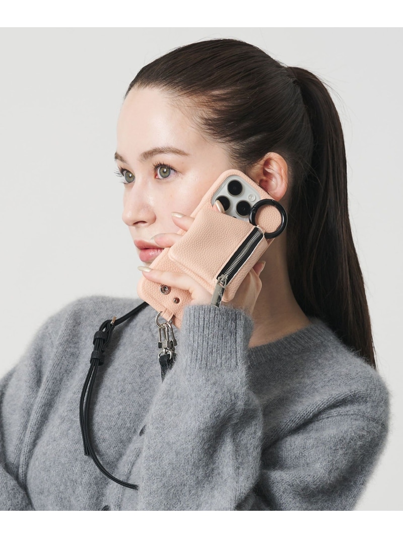 ＜ajew＞CADENAS 同盟罷工一回り iPhone16Pro容れもの BEAUTY\u0026YOUTH UNITED ARROWS もの言う花＆若い者 ユナイテッドアローズ スマホグッズ・オーディオ備品 スマホ・経口避妊薬・パソコン容れもの/取りまかなう ベージュ さくら色 黒いこと 赤銅色【貨物輸送無料】[ Fashion]