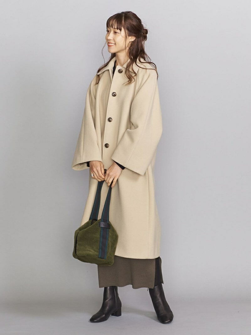 クリスマスファッション United Youth Beauty モッサワイドスリーブステンカラーコート Fashion Sale 46 Off By Rakuten Arrows ネイビー Rba E 送料無料 ホワイト ステンカラーコート コート ジャケット ユナイテッドアローズ ビューティ ユース Bn2404