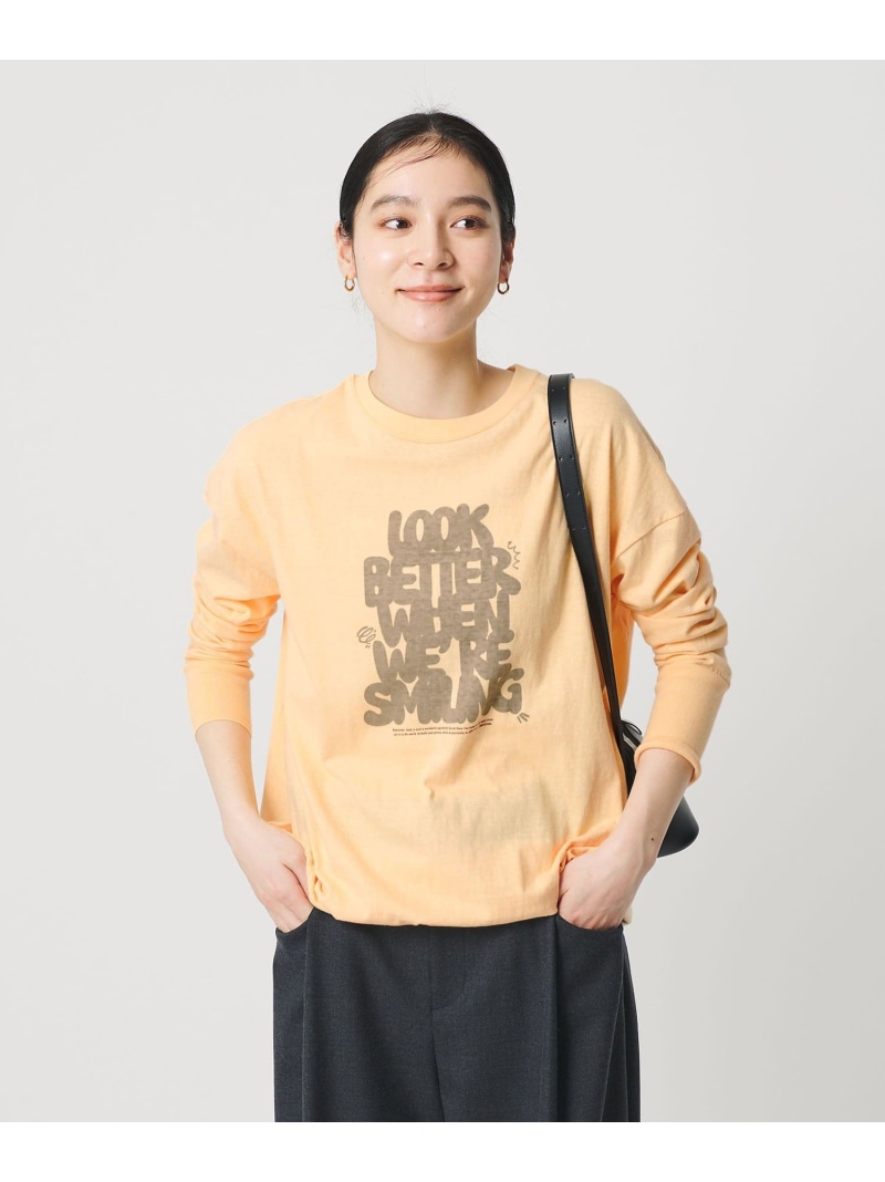 【SALE／30%OFF】【別注】＜Americana＞刷り上げる ロング捩りプルオーバー BEAUTY\u0026YOUTH UNITED ARROWS もの言う花＆青少年 ユナイテッドアローズ トップス カットソー・プルオーバー オレンジ色【RBA_E】【貨物輸送無料】[ Fashion]