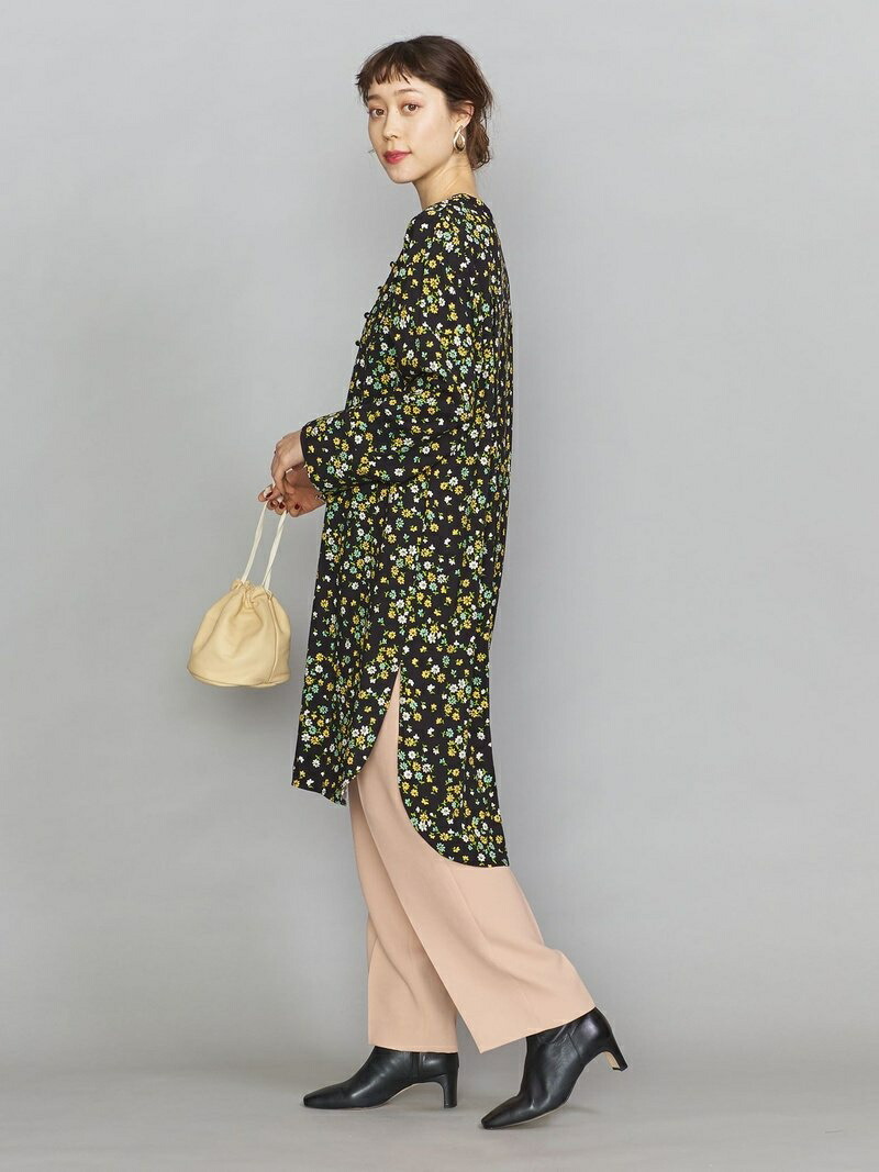 最高の Sale By フラワープリントシャツワンピース Beauty Youth United Arrows ビューティ ユース ユナイテッドアローズ ワンピース 長袖ワンピース イエロー パープル Rba E Rakuten Fashion Beauty Youth United Arrows 好評 Finance Skylines Ae