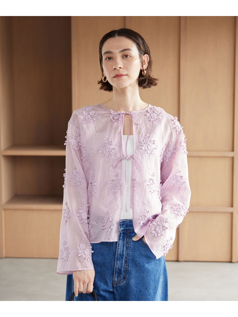 【SALE／10%OFF】セルロースナイロン エンブロイダリーシャツ 2WAY BEAUTY\u0026YOUTH UNITED ARROWS ビューティー＆ユース ユナイテッドアローズ トップス シャツ・ブラウス ブラック ホワイト ブルー【RBA_E】【送料無料】[ Fashion]