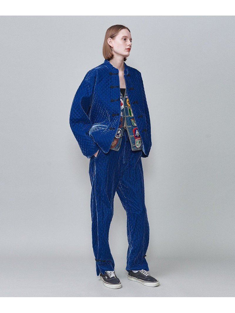 即完売 6(ROKU)VELOR QUILTED PANTS/パンツ 【ファッション通販