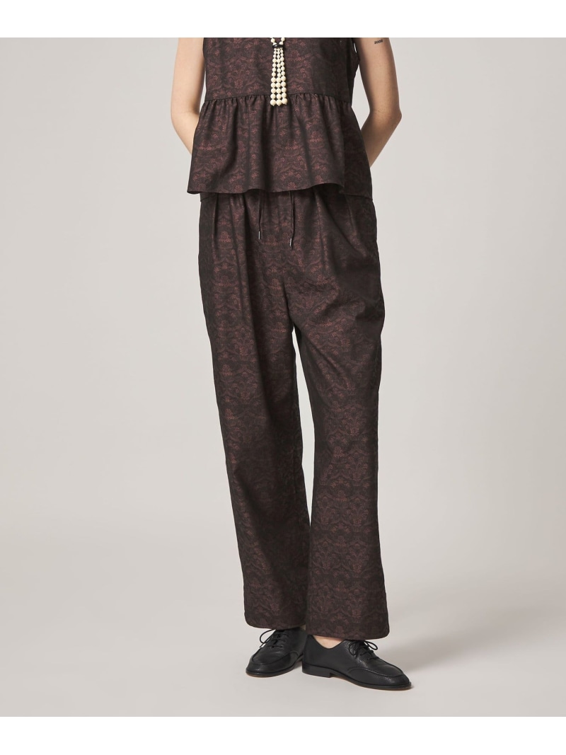 ＜Steven Alan＞ジャかばい立て タック たわい無い ズボン下 Steven Alan もの言う花＆若い者 ユナイテッドアローズ ズボン下 余分の物のズボン下 ブドウ酒赤いこと 赤銅色【貨物輸送無料】[ Fashion]