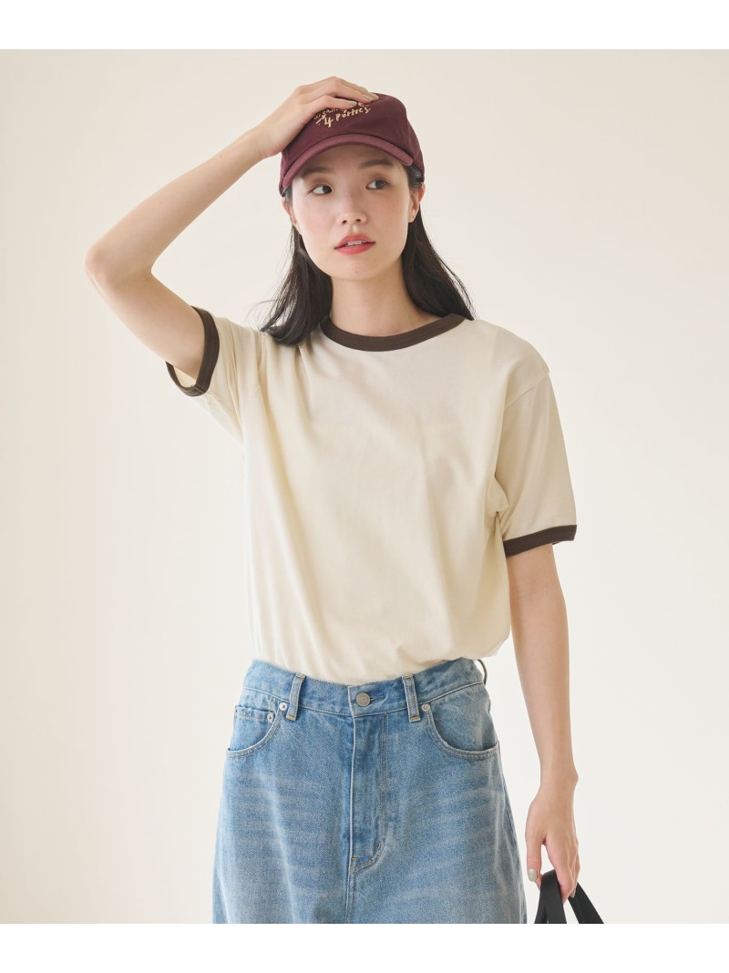 コットン シアー リンガーTシャツ BEAUTY&YOUTH UNITED ARROWS ビューティー＆ユース　ユナイテッドアローズ トップス カットソー・Tシャツ グレー ブルー ホワイト【送料無料】[ Fashion]