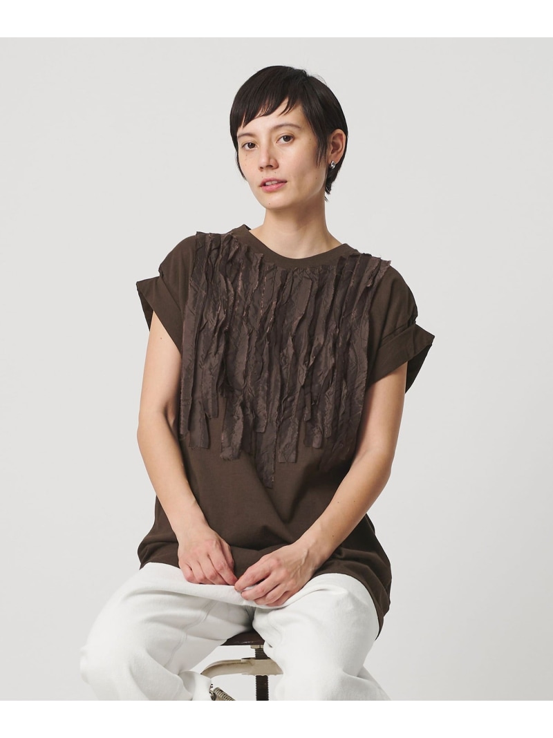 ＜dahl'ia＞リメイク ショートスリーブ Tシャツ BEAUTY&YOUTH UNITED ARROWS ビューティー＆ユース　ユナイテッドアローズ トップス カットソー・Tシャツ ブラック ホワイト ブラウン【送料無料】[ Fashion]