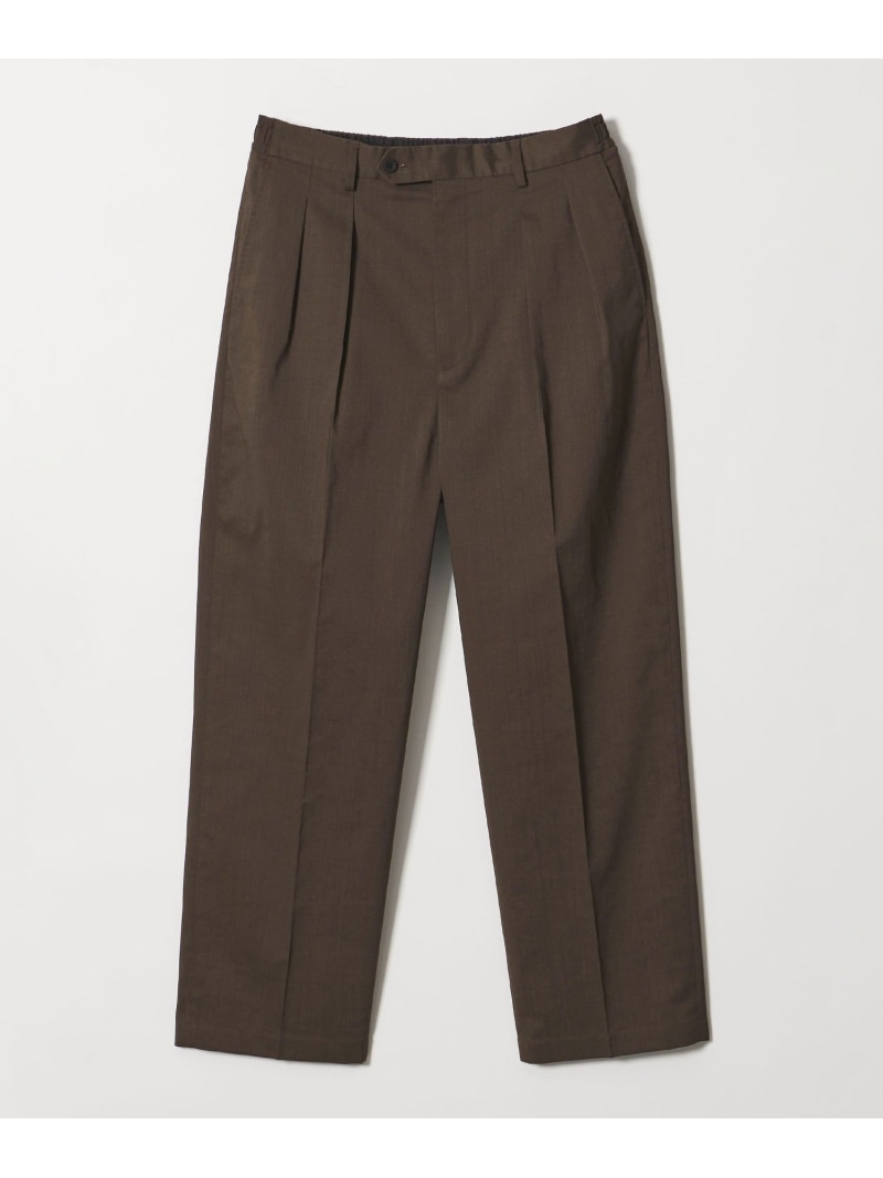 ＜Steven Alan＞ P/RA トロピカル はたご屋 ツープリーツ お召しもの トラウザーズ ハーフイージー Steven Alan もの言う花＆若い者 ユナイテッドアローズ ズボン下 スラックス・お召しものズボン下 赤銅色 黒いこと【貨物輸送無料】[ Fashion]