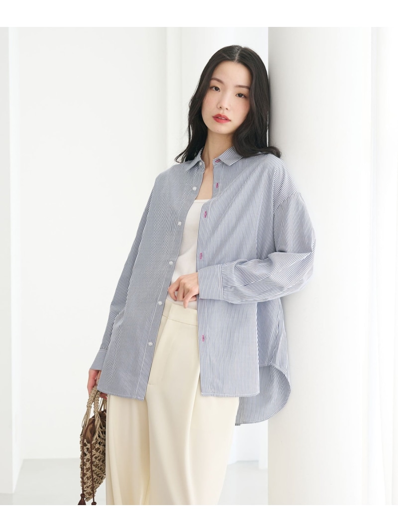 【WEB押さえる】縞模様 レギュラープルオーバー BEAUTY\u0026YOUTH UNITED ARROWS もの言う花＆若い者 ユナイテッドアローズ トップス プルオーバー・トップ 米国海軍 ベージュ 青碧【貨物輸送無料】[ Fashion]