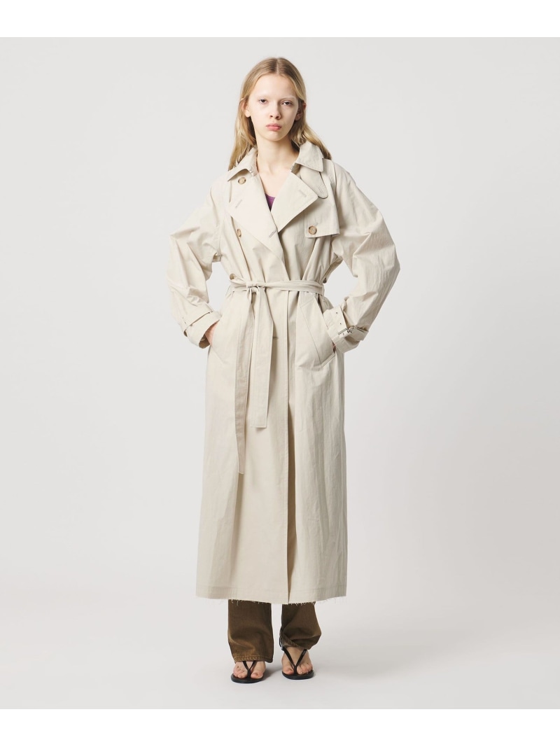 【SALE／30%OFF】＜ATTISESSION＞コットン ナイロン カットオフ トレンチ コート ATTISESSION ビューティー＆ユース　ユナイテッドアローズ ジャケット・アウター トレンチコート ホワイト ブラック【RBA_E】【送料無料】[ Fashion] 25,179円