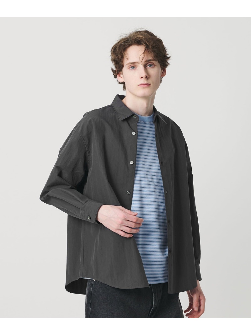 【SALE／19%OFF】FLFY 綿織物ナイロン グランデテーパード プルオーバー GRANDE TAPERD型 BEAUTY\u0026YOUTH UNITED ARROWS もの言う花＆若い衆 ユナイテッドアローズ トップス プルオーバー・トップ 黒いこと 薄墨色【RBA_E】【貨物輸送無料】[ Fashion]