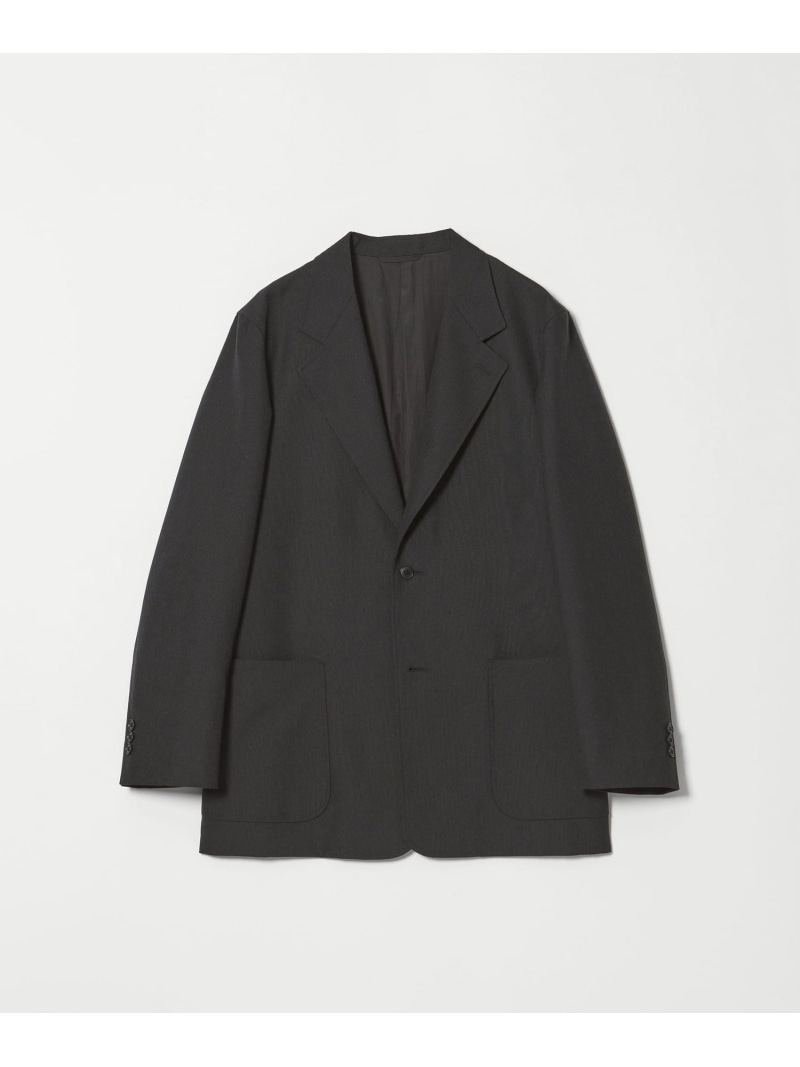 ＜Steven Alan＞ ウール オックスフォード シングルブレステッド 2B ジャケット Steven Alan ビューティー＆ユース　ユナイテッドアローズ ジャケット・アウター テーラードジャケット・ブレザー ブラック【送料無料】[ Fashion] 27,170円
