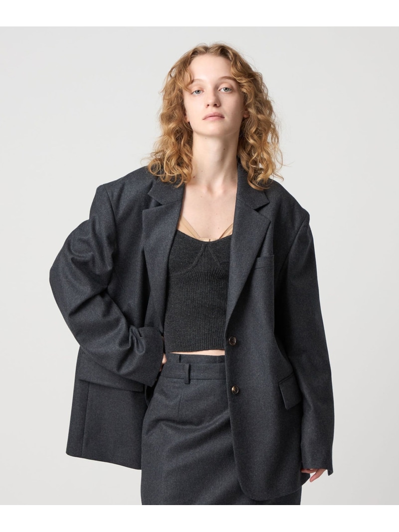 6(ROKU)＞ミックスカラージャケットコート