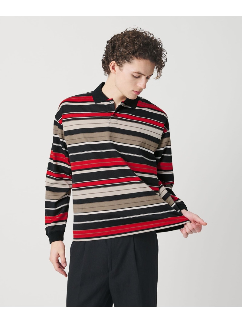 【SALE／30%OFF】マルチ 間借り人 ロング 捩り ポロ色つや カットソー BEAUTY\u0026YOUTH UNITED ARROWS もの言う花＆青少年 ユナイテッドアローズ トップス カットソー・プルオーバー 米国海軍 黒いこと【RBA_E】【貨物輸送無料】[ Fashion]